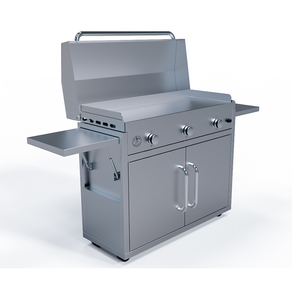Le Griddle's 3 burner Portable with Lid - GFE105, GFLID105, GFCART105
